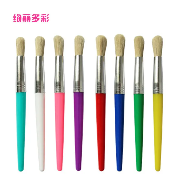 4pcs Art brush Round Pointed Painting Brush Wool Hair Water Color Acrylics Brush Pen pincel para pintura Art Supplies