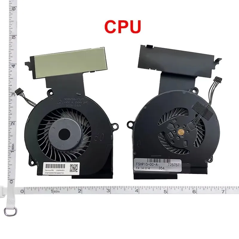 New Laptop cpu gpu cooling fan For HP Omen 4 Pro 15-DC TPN-Q211 15-DC0011NR 15-DC0025CA L30203-001 L30204-001