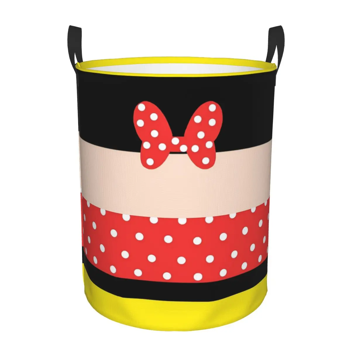 Disney Minnie Mouse Toy Storage Box Collapsible Kids Toys Bin Organizer Basket for Bedroom