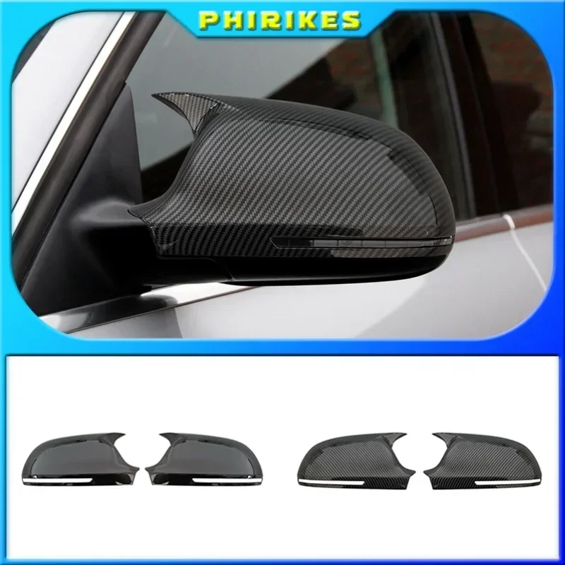 

Pair Side Wing Mirror Cover for Audi A3 8P A4 A5 B8 Q3 A6 C6 4F S6 Add On Side Rear View Mirror Cap Cover Car Accessories