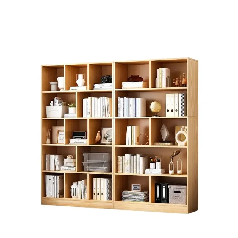 Estantería única de diseño minimalista para oficina, estantes de almacenamiento de artículos minimalistas, librería de exhibición para dormitorio, muebles de biblioteca móvil