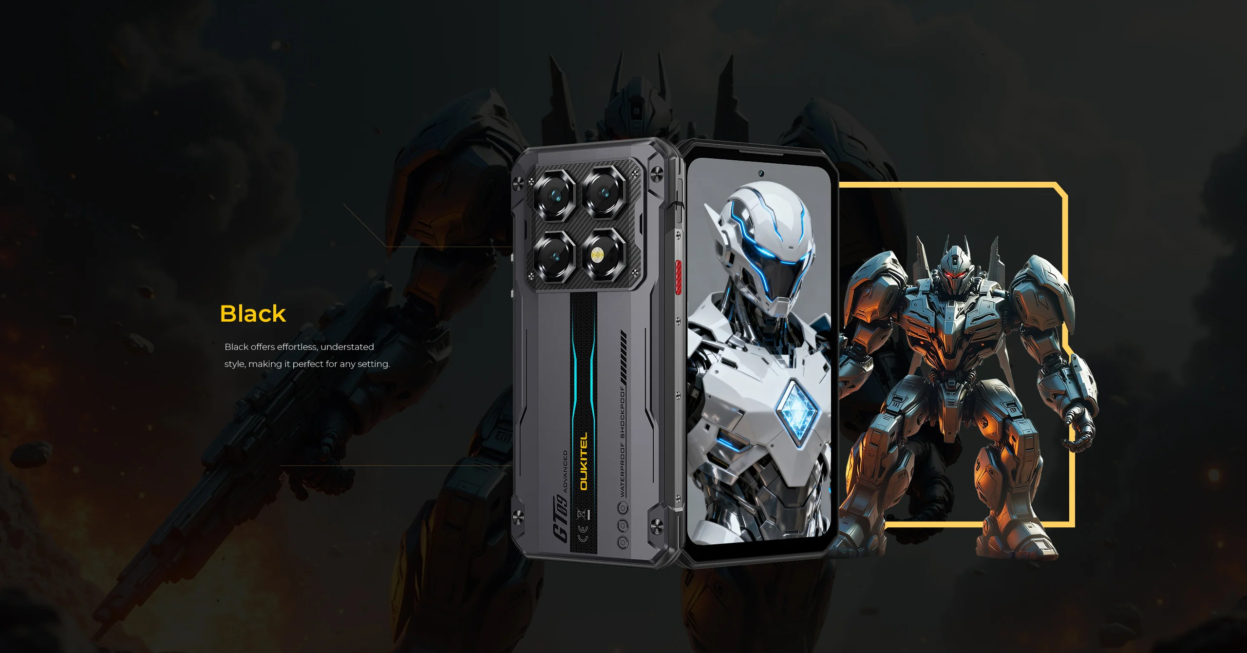 OUKITEL WP60 5G Rugged Smartphone Android 15 MTK 7025 7.2Inch HD 120Hz 256GB/512GB ROM Mobile Phone 108MP 10000mAh Cellphone NFC