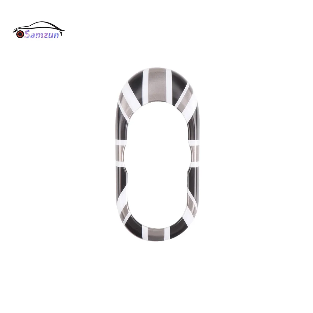 For MINI Cooper F55 F56 F57 Car Acccessories Media Knob Cover Multimedia Button Case Multi Media Control Center Console Sticker image 3