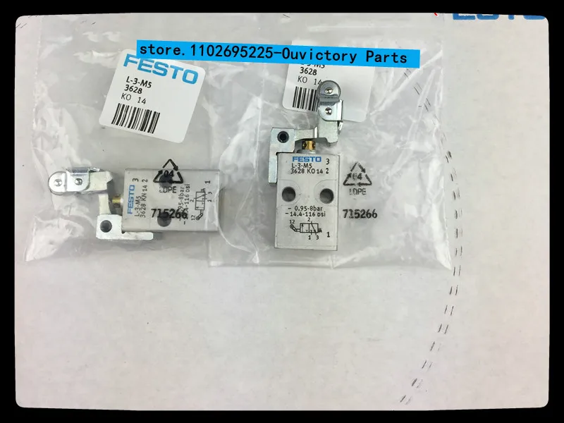 

New original FESTO roller lever drive valve R-3-M5 3629 3628 L-3-M5