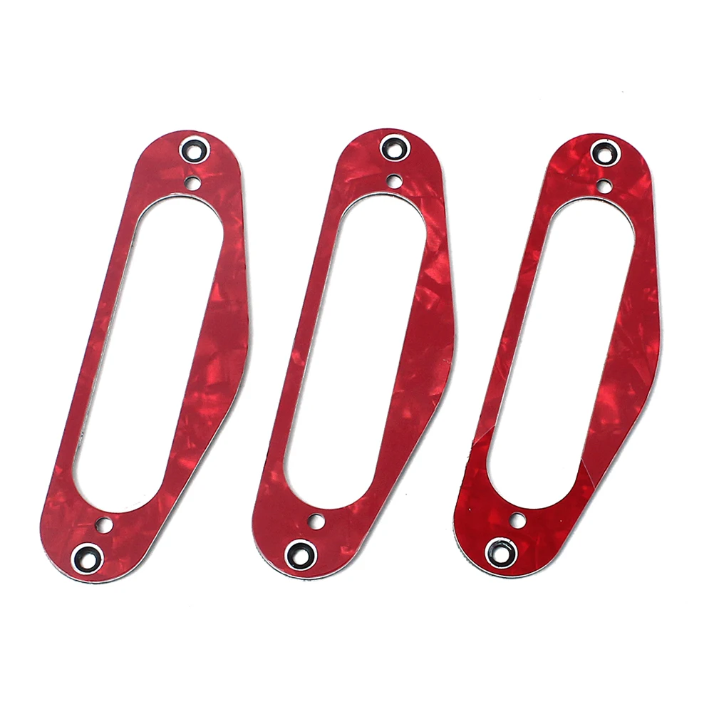 

3 Pcs Pickup Electric Guitar Way Tone Tip Kit Humbucker Ring Mounting Single Coil Frame Square