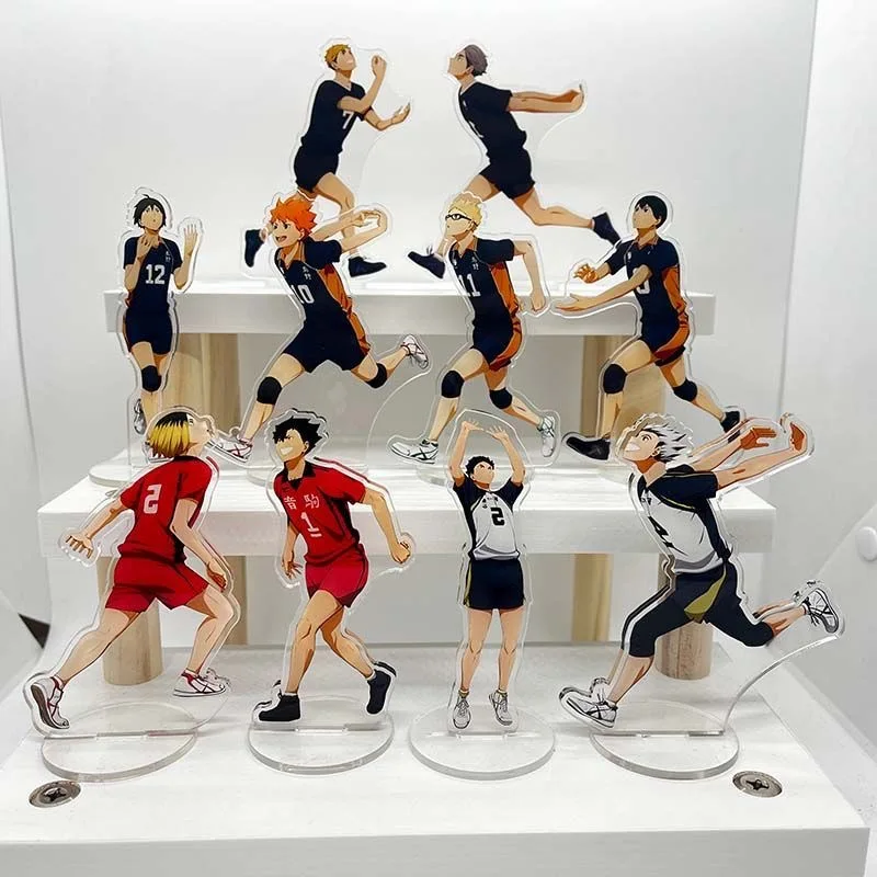 

Anime Haikyuu!!action Arcylic Fingure Stand Hinata Shoyo Tobio Kageyama Toys Fingures Model Handsome Boys Display Decor Collect