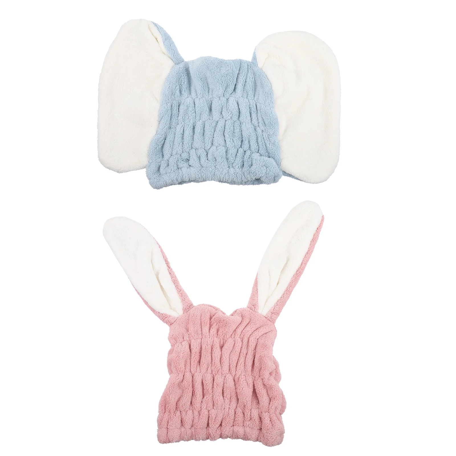 

2Pcs Hair Drying Caps Absorbent Soft Shower Bath Hats Lightweight Quick Dry Hair Wraps for Home Gym Shower Hats