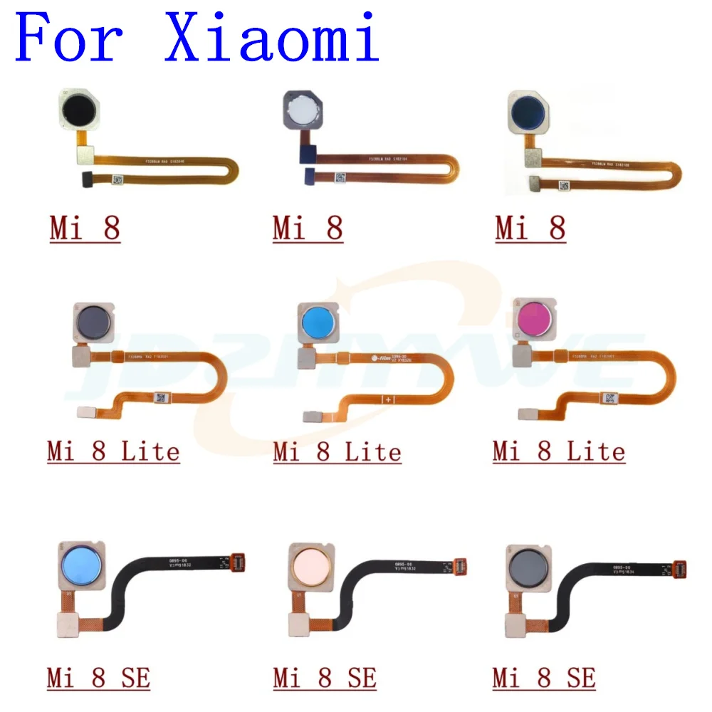 

Кнопка меню с возвратом дома и гибким кабелем датчика отпечатков пальцев для Xiaomi Mi 8 Lite SE 8SE 8Lite