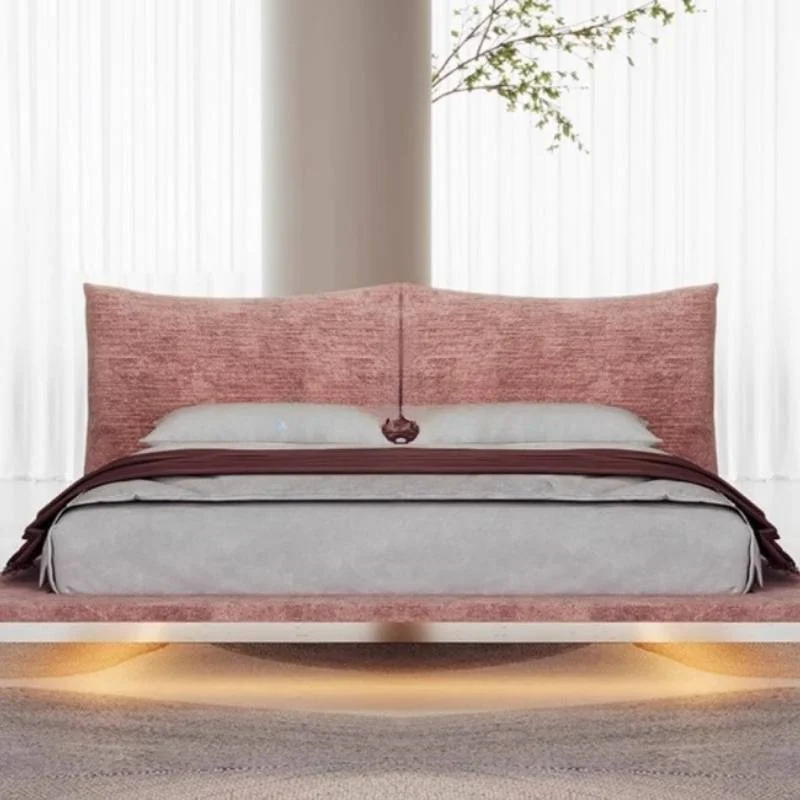 Lights Elegant Extension Bed Headboard Nordic Platform Full Size Frame Bed Modern Floating Lounges Cama De Casal Furniture Queen