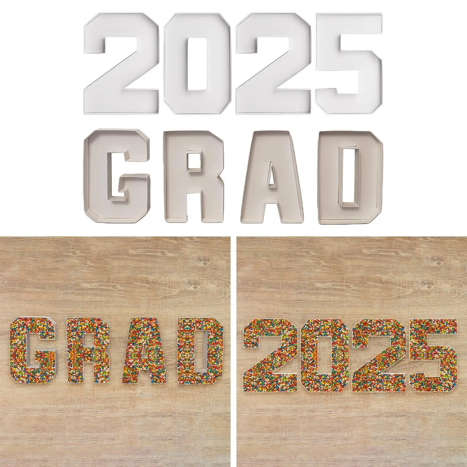 4Pcs Treat Paper Box for Chocolate Congrats Birthday Party Decorations