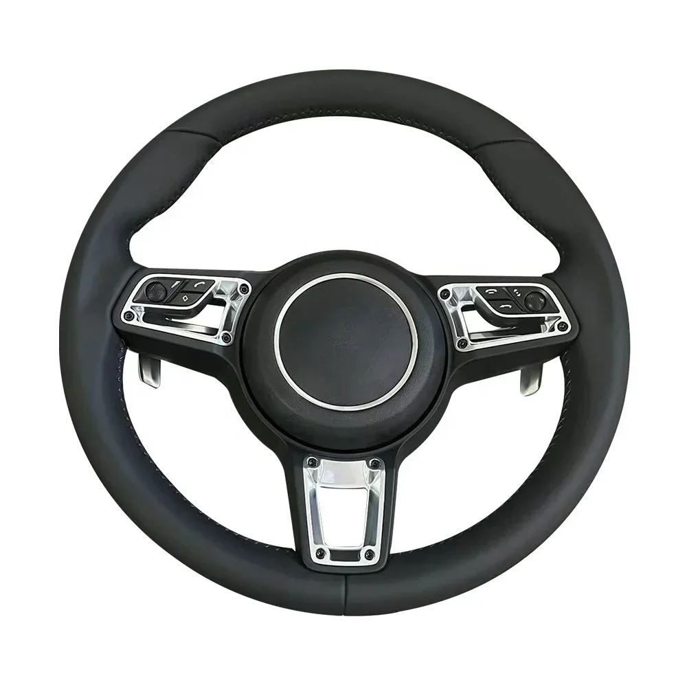 Wholesale Customized Genuine Bon Fiber Car Steering Wheel For Porsche Cayenne Boxster  Control Key