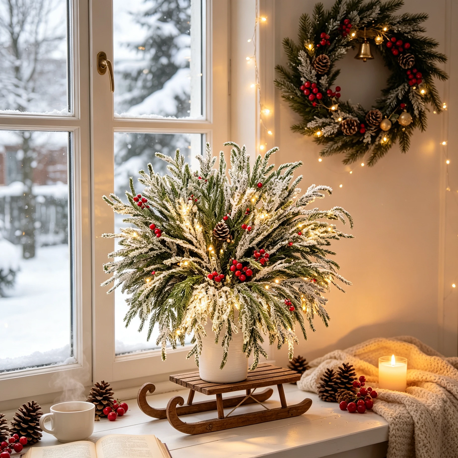10/20pcArtificial Plants Pine Needle Christmas Tree Party Home Table Decorations Outdoor Yard Garden Wedding Bridal DIY Gift Box