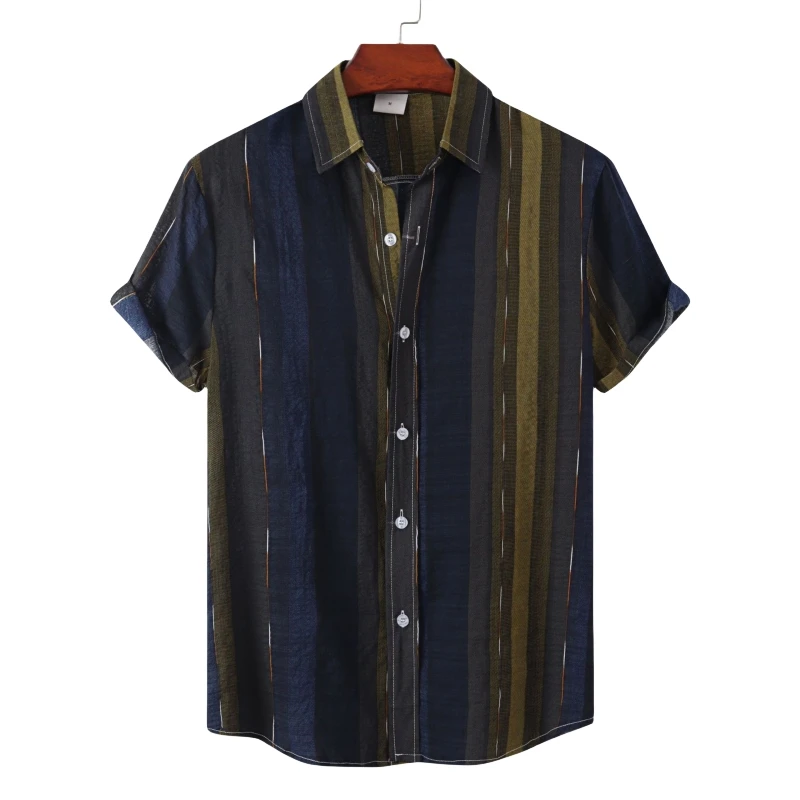 2024 New Polo T Shirt for Men Shirts High Quality Men\'s Luxury Clothing T-shirts Man Tiki Fashion Blouses Social Hawaiian