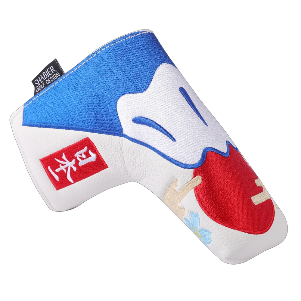 

Japan Mountain Cat Full Embroidery Strong Magnetic Closure Golf Mallet Headcover Blade Putter Head Cover