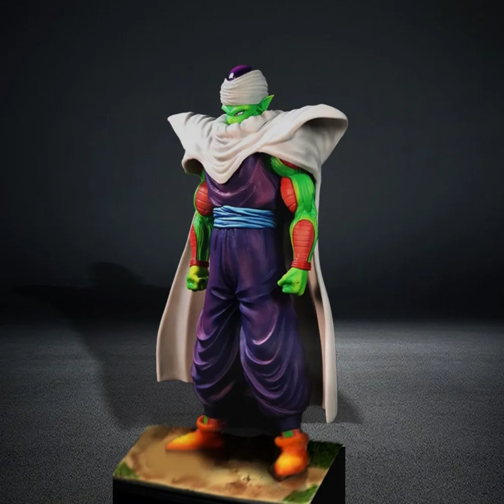 Anime Dragon Ball Piccolo figurki przystojny realistyczny charakter krótki flet płaszcz styl peryferyjny Model zabawka ozdoba prezent