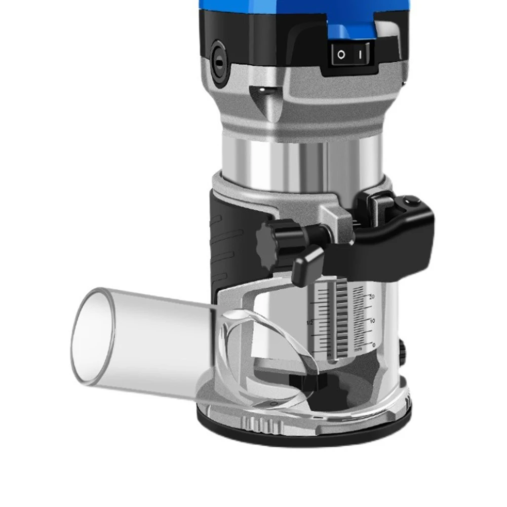 Elektro werkzeug Teile Fräser Basis Staubs chutz Holz fräsen, Schlitz schneider Basis Trimm maschine Aluminium legierung Kunststoffst änder 1St