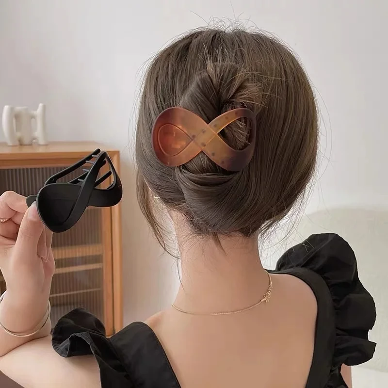 Pinza de pelo de moda para mujer, pinza de pelo con figura de temperamento, horquillas de Cabeza trasera de sentido mayor, accesorios para el cabello para niña, nuevo