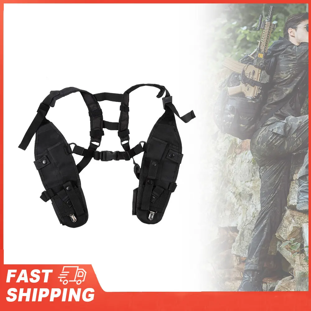 

Universal Two Way Radio Vest Cover Nylon Radio Rescue Cover with Adjustable Shoulder Strap
