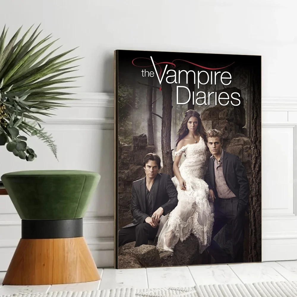 The Vampire Diaries Good Quality Prints and Posters Whitepaper Sticker DIY Room Bar Cafe Vintage Decorative Painting