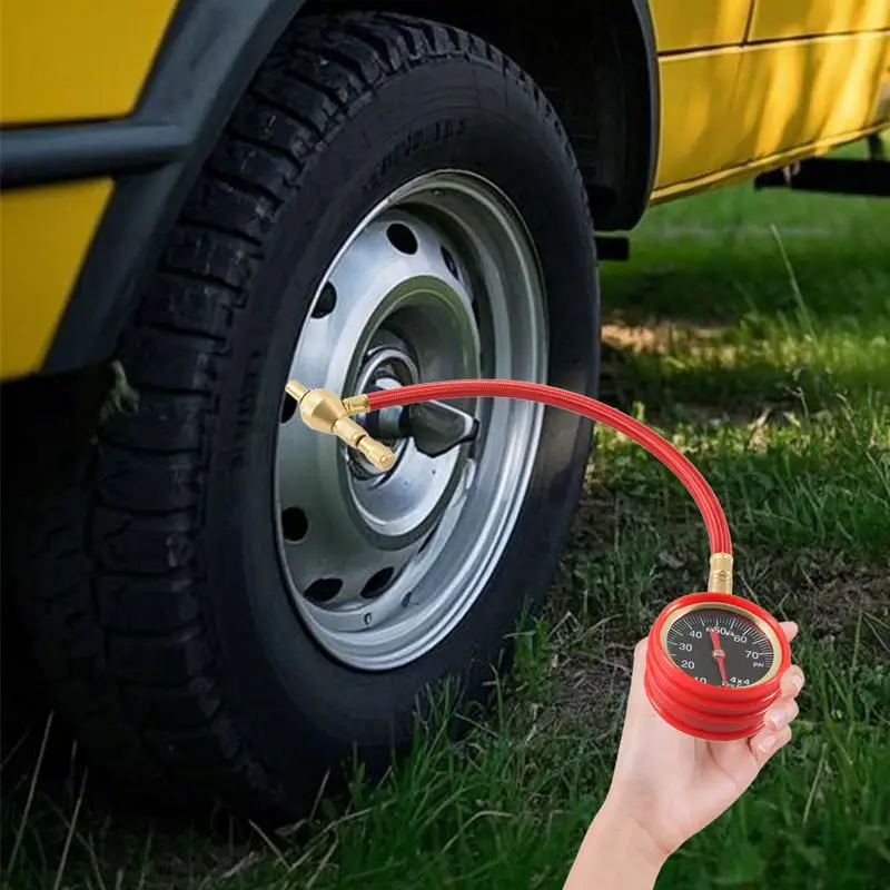 

Tire Pressure Gauge For Car Pressure Checker 0-75psi Accurate Tire Gauge Easy-Read For Motorcycle Car And Trucks Accessories