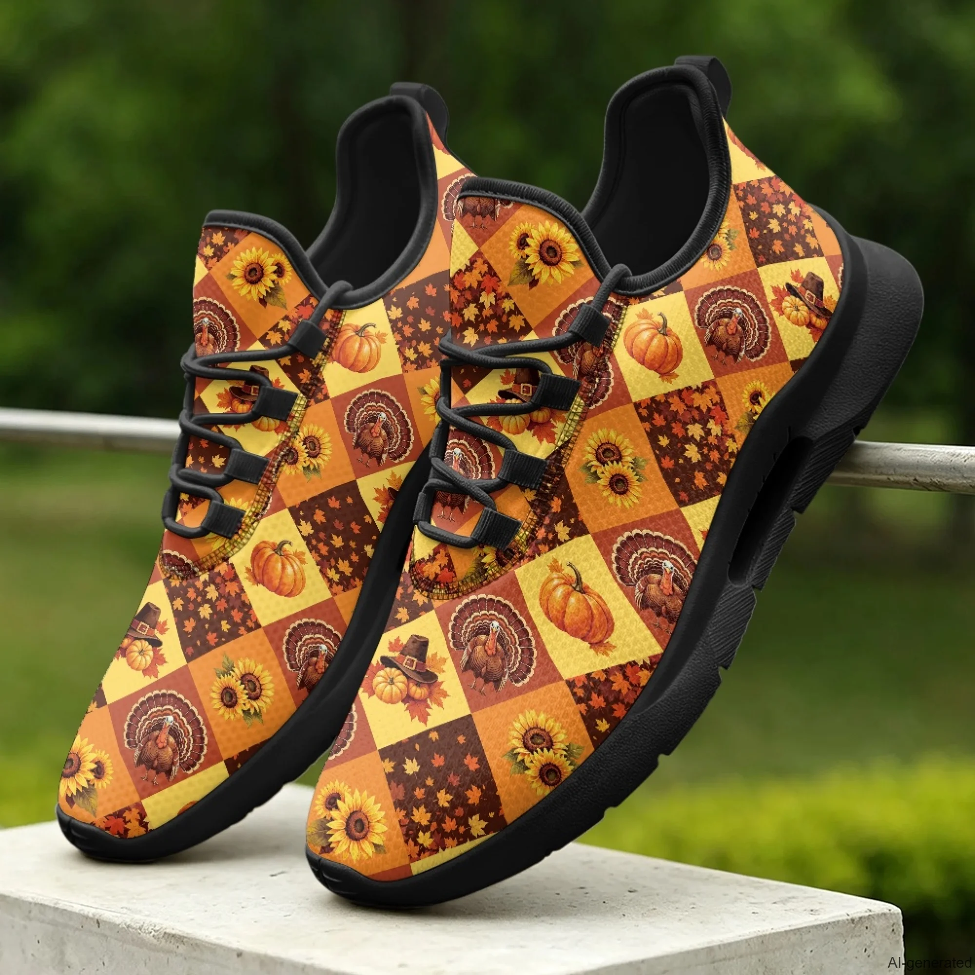 XIXIRIMIDO Nursing Sneakers for Woman Lace-up Casual Shoes Cheap Nursing Shoes for Women Nice Non-slip Nurse Sneakers Maple Leaf