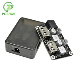 12V 24V to 5V 9V Dual USB Mobile Phone Fast Charging Power Supply Step-down Converter Module with Shell USB QC3.0 QC2.0 Car Char