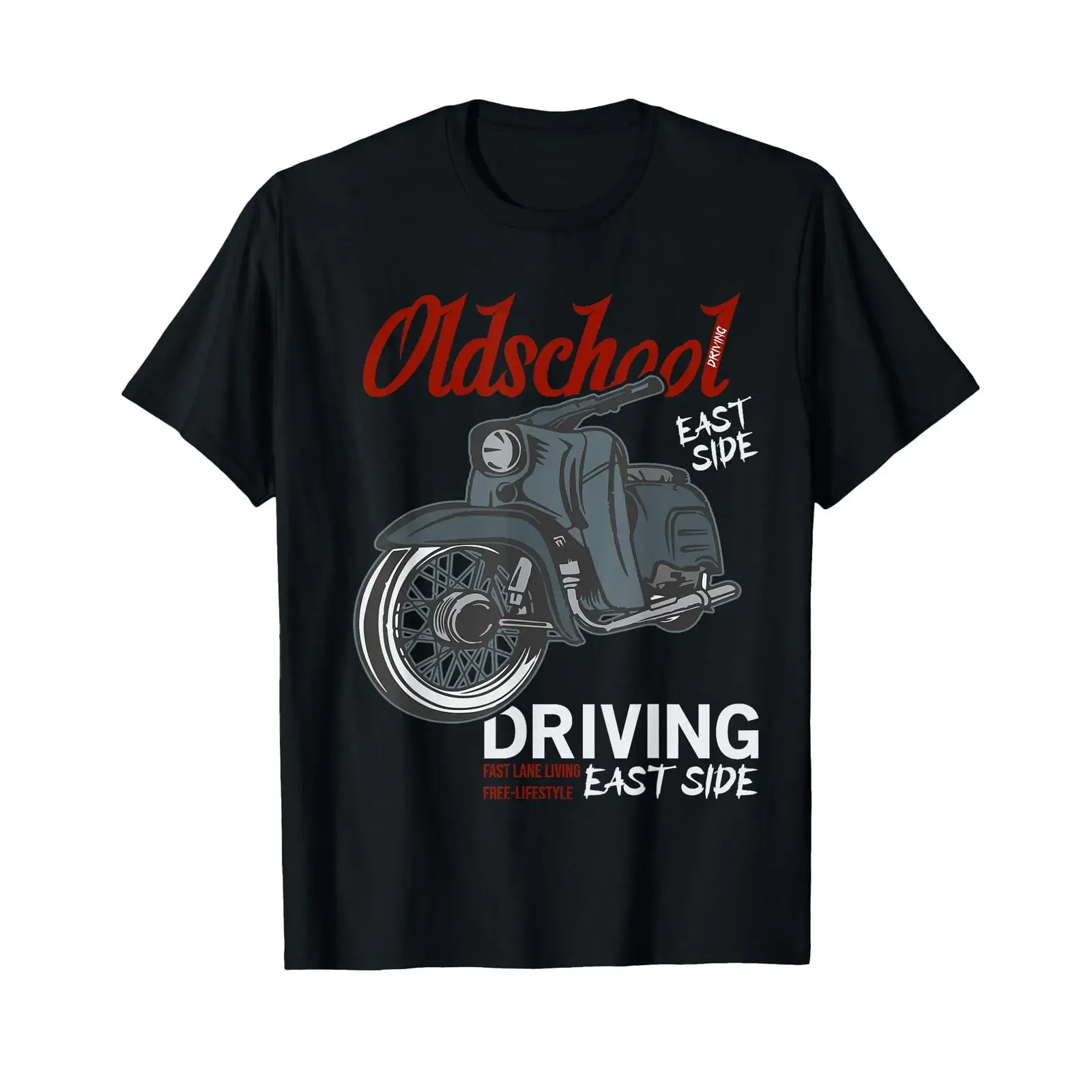 Oldschool Schwalbe Tuning KR51 Simson DDR Moped T Shirt black vintage Washed Soft Slightly graphic homme Top For Everyday Wear
