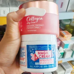 Jelly Face Cream Collagen Shrinks Pore and Magic Facial Cream All Purpose Anti Aging Wrinkle Remover Moisturizing Cracked Repair
