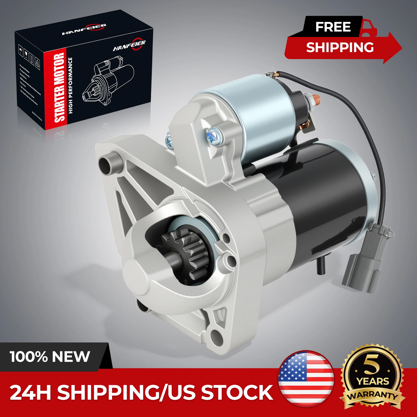 

New Starter For Nissan Altima V6 3.5L 04-07 M000T20777 SMT0269 SMT0284 17872