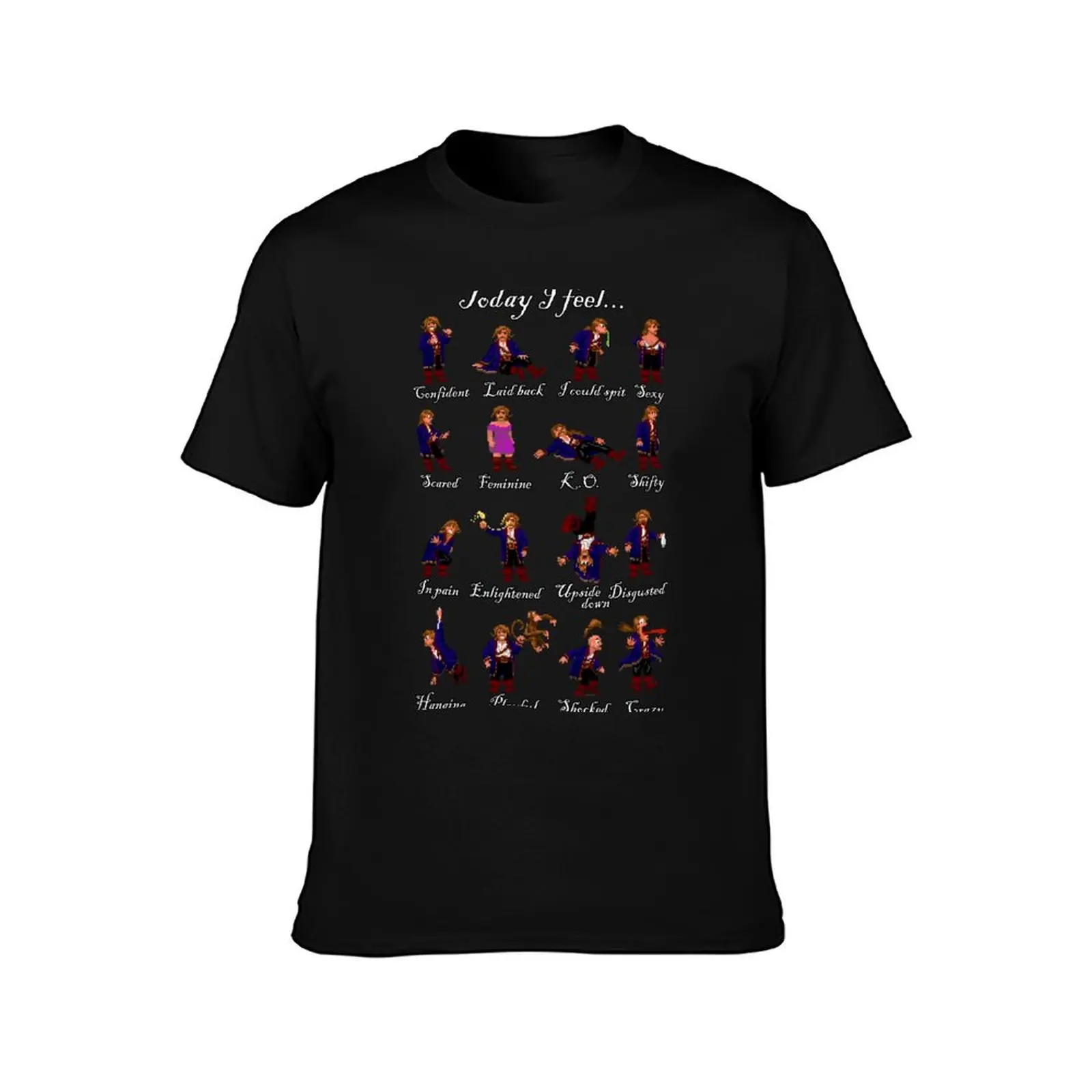 Today I feel... (Guybrush Threepwood - Monkey Island) - Clothing, gadgets & face masks. T-Shirt Soft Cotton Print T-Shirt