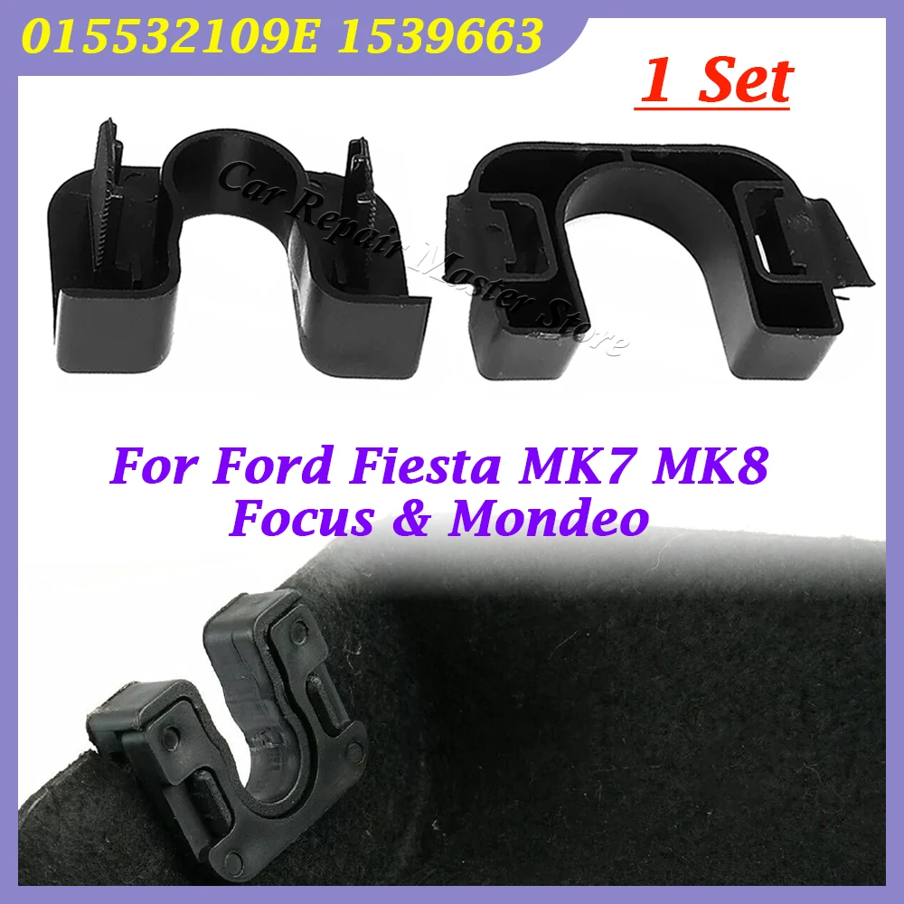 For Ford Fiesta MK7 MK8 Focus & Mondeo 1539663 015532109E Rear Boot Parcel Shelf String Hanger Brakcet Clips Pivot Pegs Pins