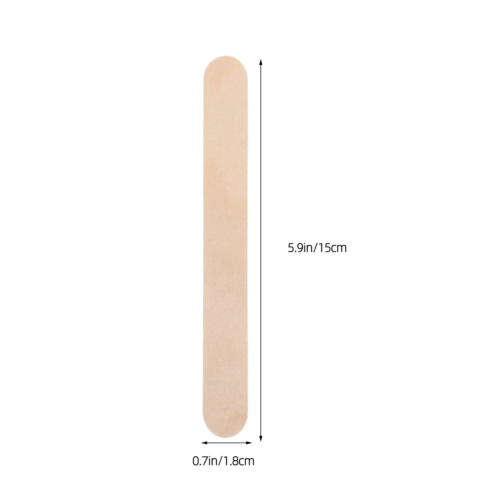 100Pcs Tongue Wooden Sticks Smooth Surface Individual Wrapped Safe Disposable Wax Applicator Craft Spa DIY Arts