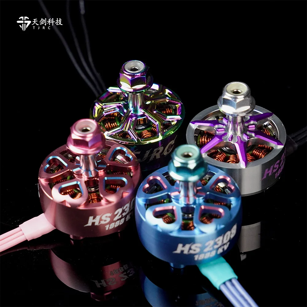 محرك TJRC HS 2308 1888KV 6S بدون فرش - عزم دوران عالي/أداء لسباق FPV/طائرة بدون طيار حرة ومتعدد الدوار