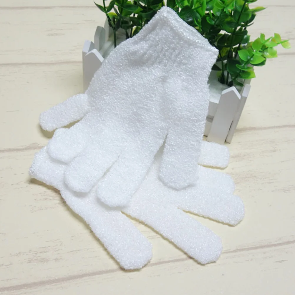 

8 PCS Kids Mittens Body Scrub Exfoliator Frosted Nylon Shower Gloves Child Bath