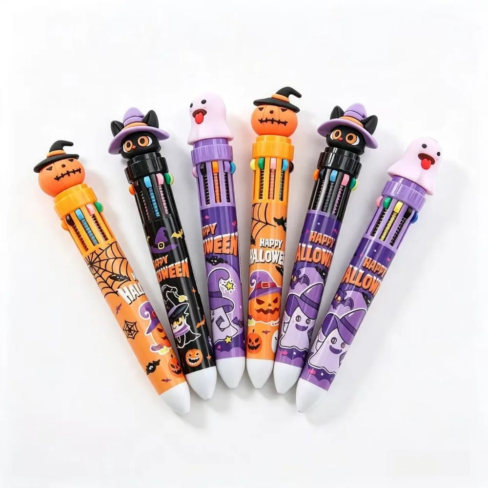 5–30 Stück Geister-Kürbis-Halloween-Themenstifte in zehn Farben, Halloween-Karneval-Partygeschenke, Geschenktütenfüller, Souvenirpreise, Geschenktüten – Detail 1