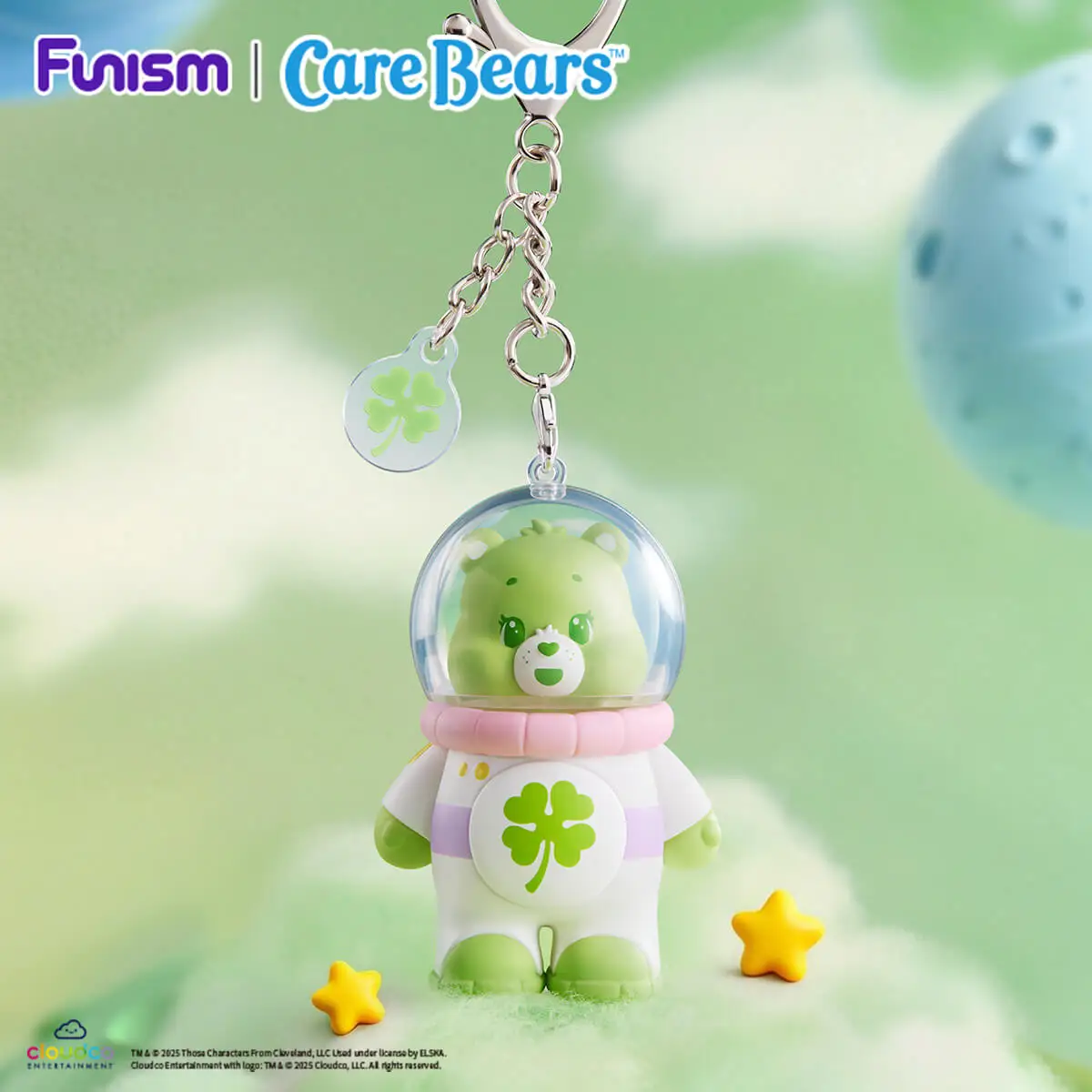 FUNISM Care Bears Serie Schlüsselanhänger Blind Box Figur Niedliches Geschenk für Kinder Geburtstagsparty Actionfigur Sammlerstück Süßes Geschenk