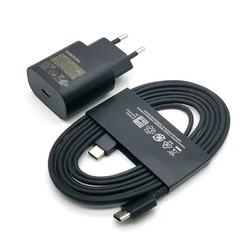 Samsung şarj için 25W süper hızlı şarj adaptörü 1.8M tipi C kablo için Galaxy S20 S21 S22 S23 S24 Ultra Z Flip Fold 6 5 4 3 2