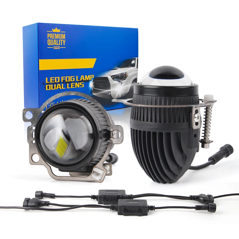 

Для Ford Toyota Автомобильные светодиодные фары 12 В 2-дюймовые противотуманные фары HD Стекло IP67 Водонепроницаемые Белый Желтый 6000K 3000K Мини Противотуманные фары 2.0