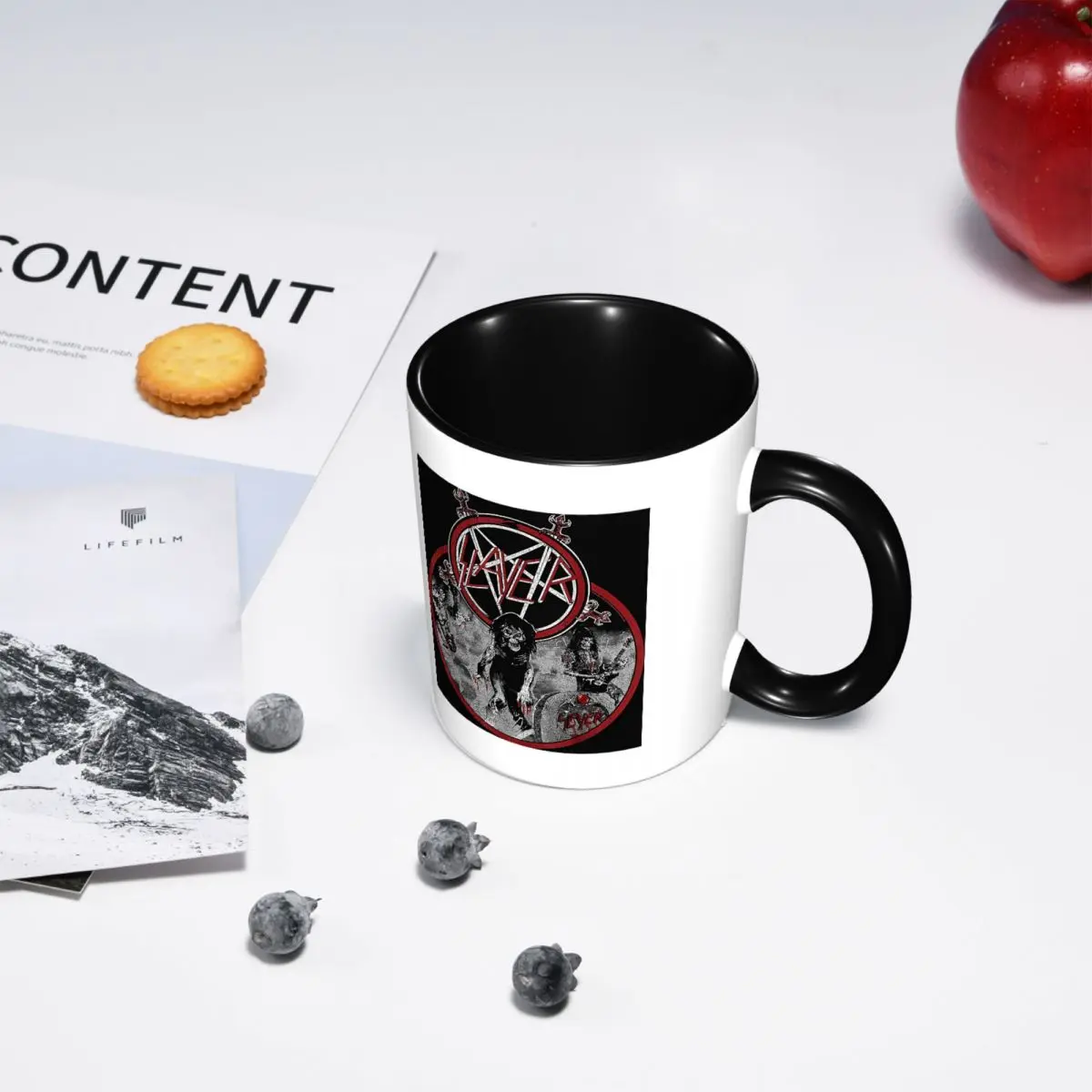 Heavy Metal Rock Slayer Live Undead Mug Funny Ceramic Coffee Cups Tea Mugs Milk Cup Drinkware Gifts for Woman Man