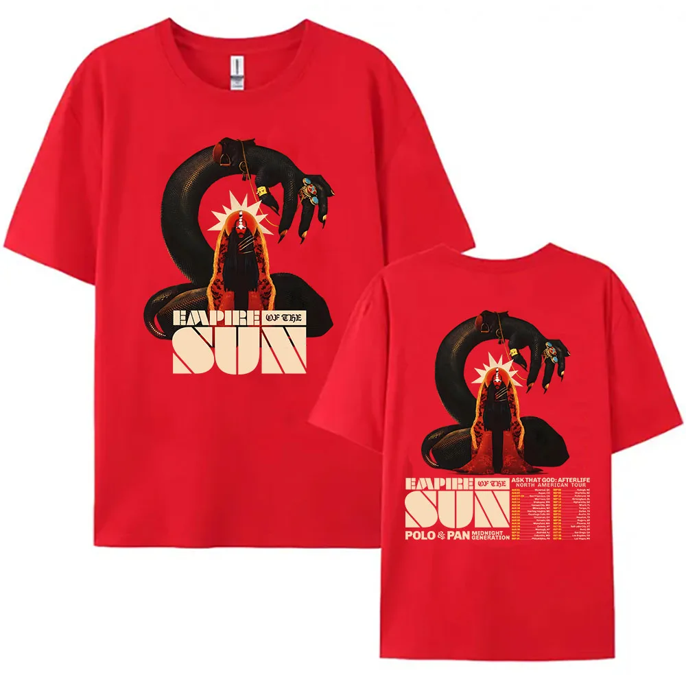 Ask That God: Afterlife Tour 2026 T-shirt EMPIRE OF THE SUN Tees Unisex Streetwear Hip Hop Summer Cotton Female Tshirts Merch