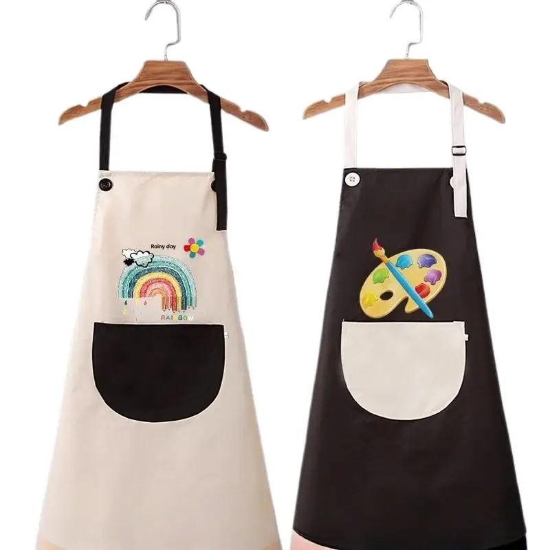 Ropa protectora de pintura sin mangas para niños y niñas, Baberos artísticos invertidos impermeables para comer, 1 Uds.