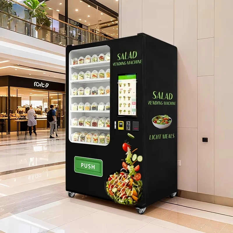 Customized New Trend Custom Private Label Machine for Luxury Mall Salad Vending Machine for Sale