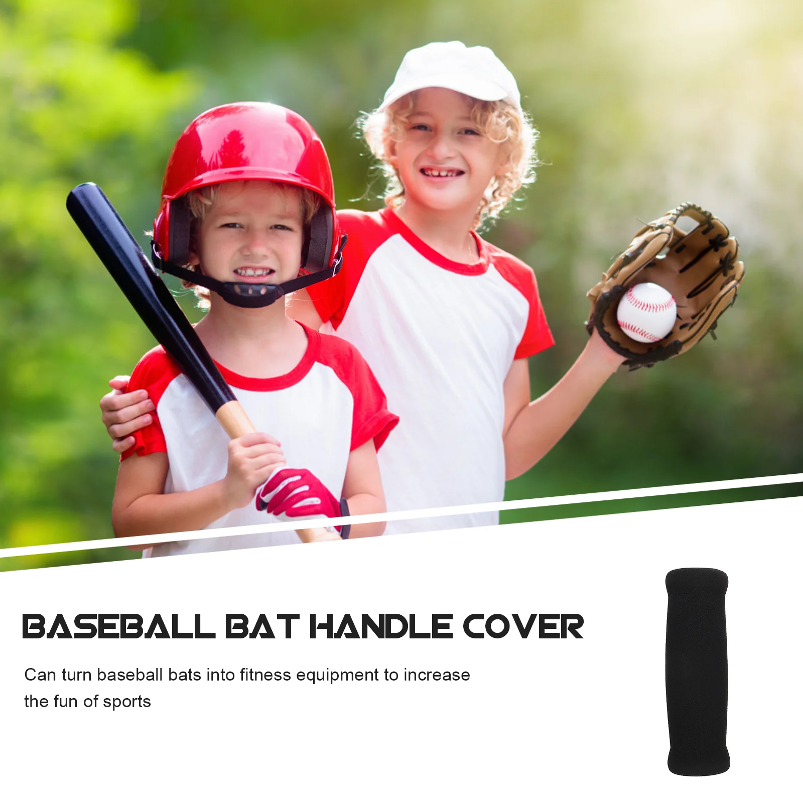 

4 Pcs Shock Absorbing Baseball Bat Cover Grip Wrap Grips Fitness Equipment Sponge Child