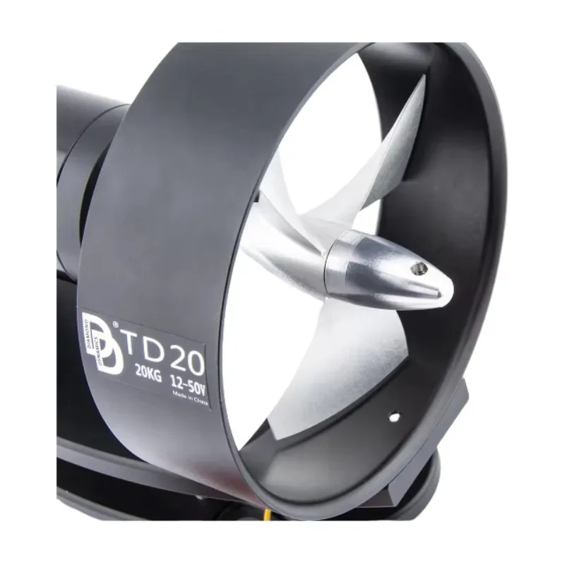 

TD20 50V 1200W Waterproof Pod Thruster for Kayak/Boat - Brushless Motor with 30m Depth & High Efficiency