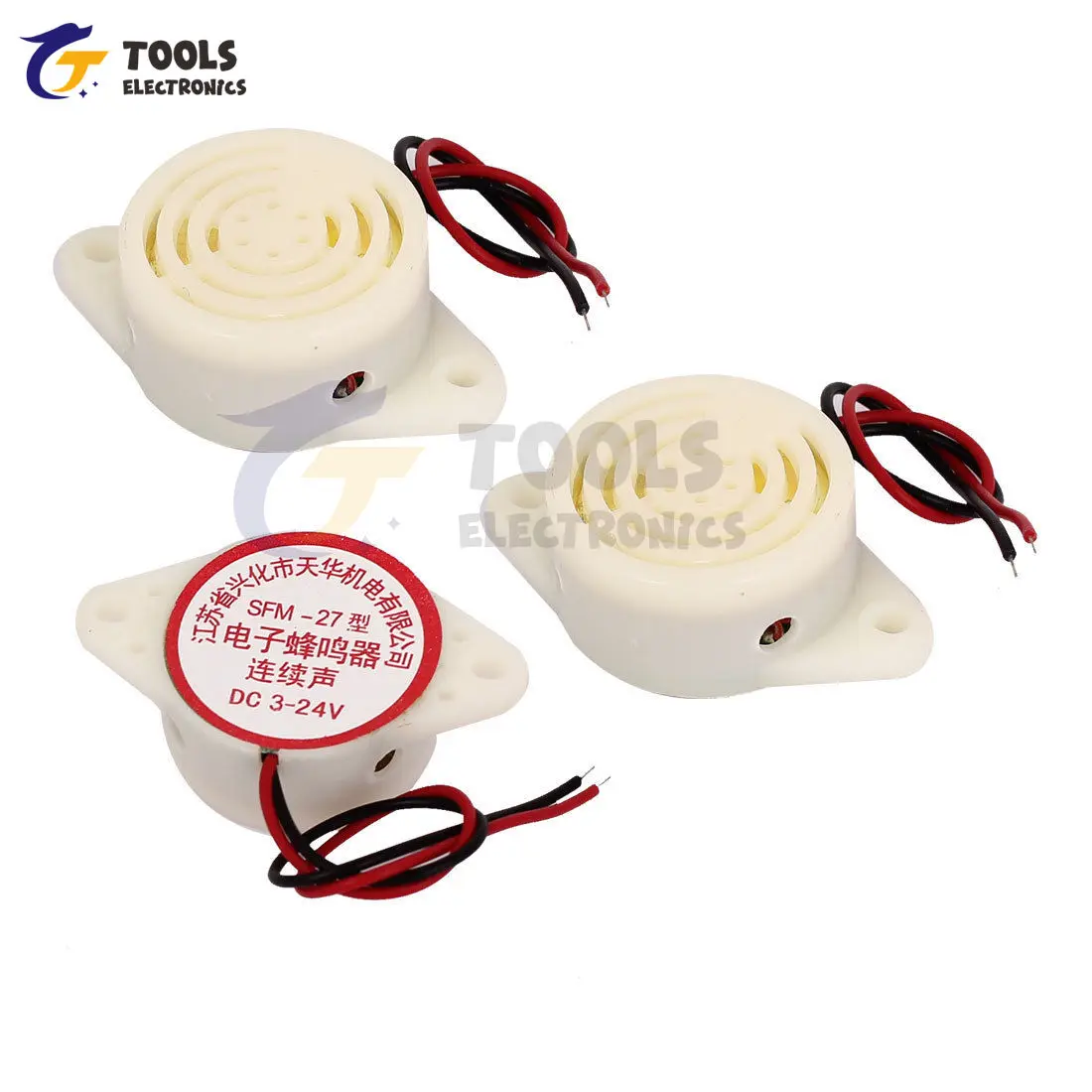 DC3-24V AC220V SFM-27 SFM-20B Active Piezo Buzzer Continuous Sounder Electronic Buzzer Alarm Beep Alarm Intermittent Beep