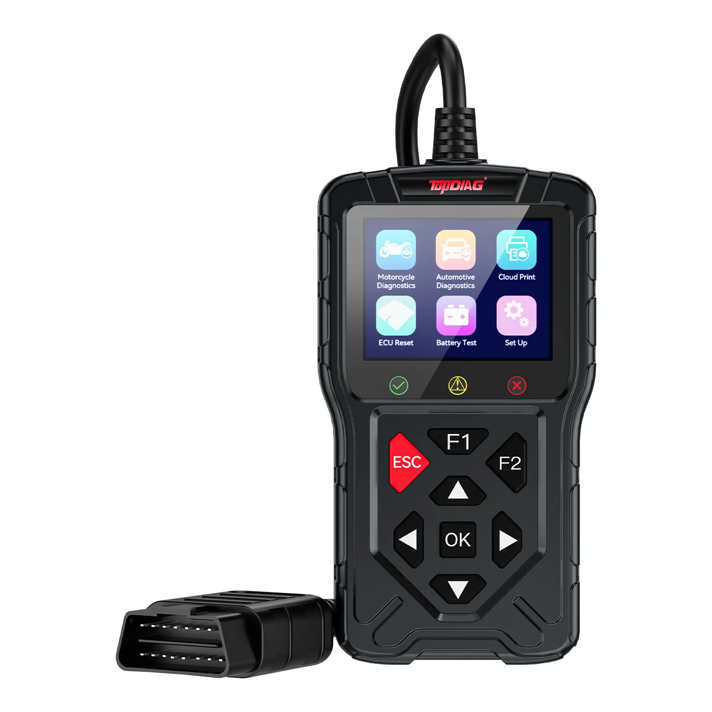TONY Car Fault Code Reader Diagnostic Tool with 1 Year Warranty IP67 Protection 8-30V Voltage High Accuracy 5%