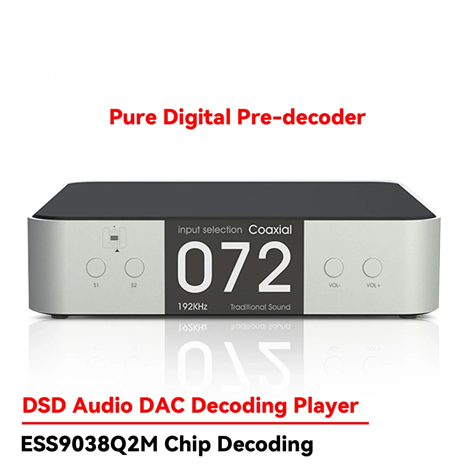 AMXEKR DAC90 Pure DAC, Pure Digital Lossless Music Frequency, Bluetooth Amplifier, Front-end Decoder, HiFi Fever Player