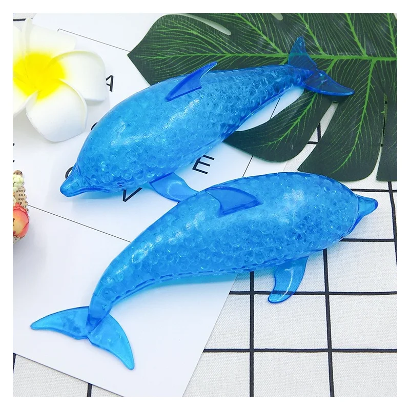 2 stücke Sensorischen Delphin Spielzeug Release Stress Prise Dekompression Angst Relief Zappeln Bälle Spielzeug Lustige Squeeze Spielzeug Heilen Stimmung