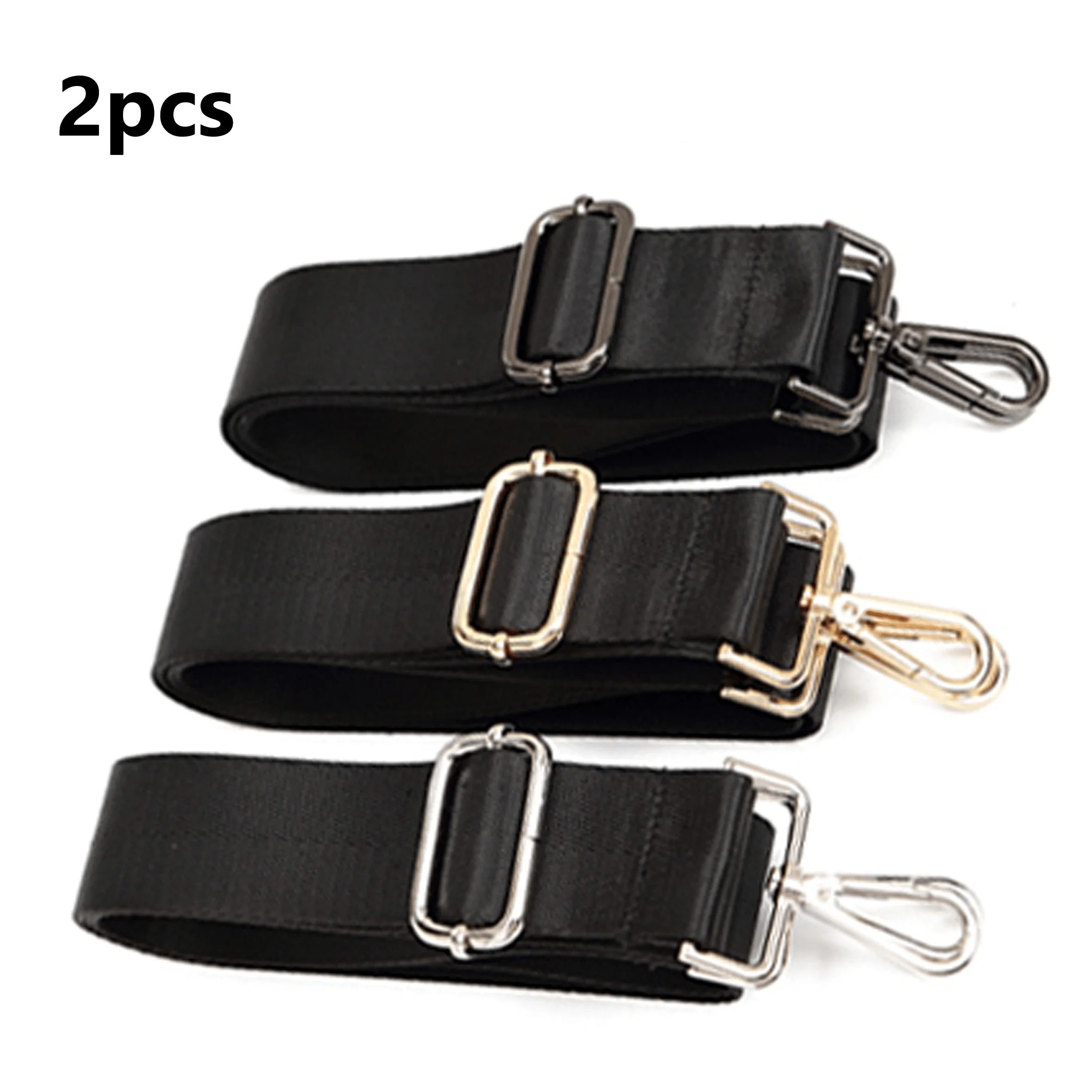 2pcs [Multi-Layer Durable Nylon Strap] Durable Nylon Bag Strap with Metal Buckles - Versatile