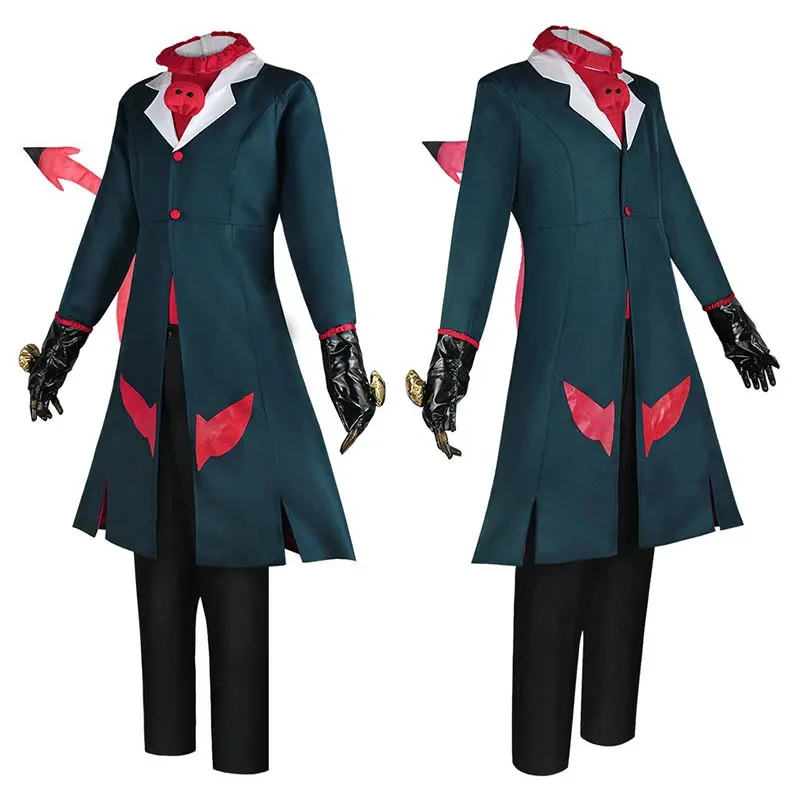 

☆YunCos Costume Hazbin Cosplay Hotel Helluva Boss Blitzo Outfits With Tail for Halloween Comic Con☆